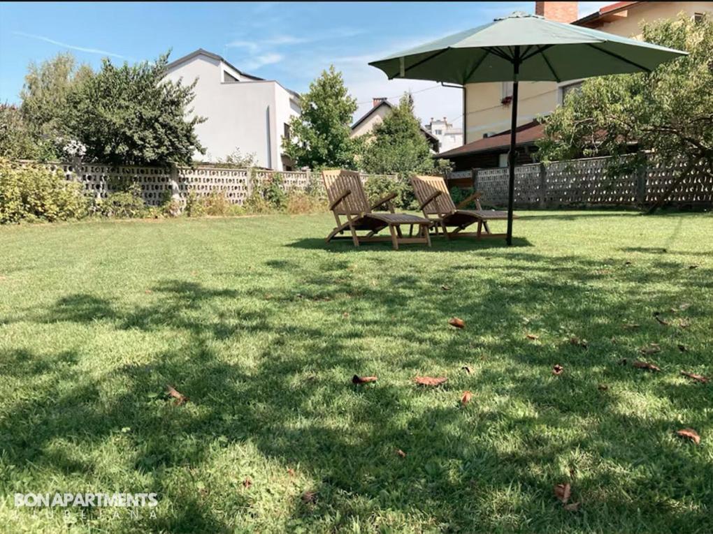 Huge Bbq Garden 2, Spacious Flat, Ac, Free Parking 2 Ljubljana Exterior photo